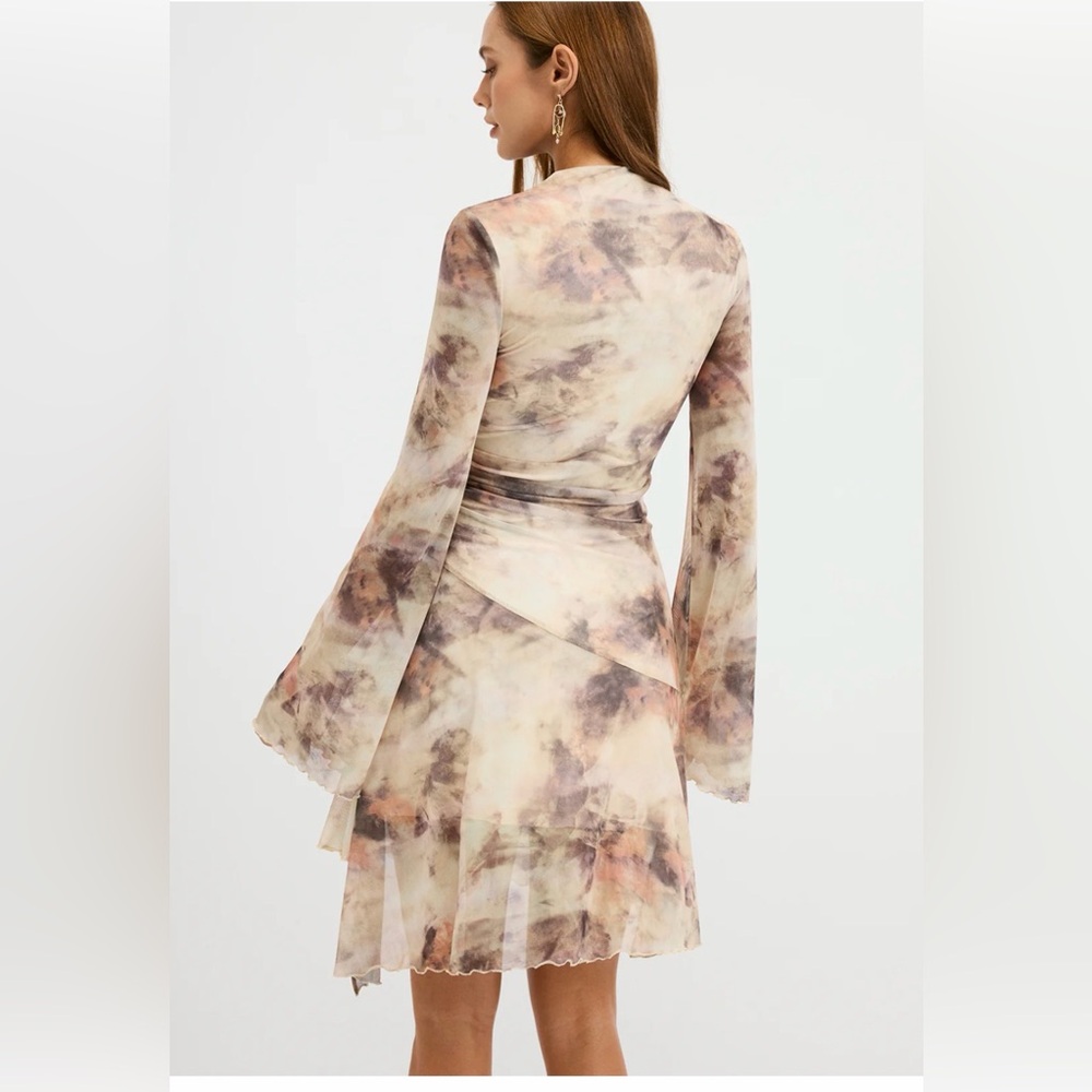 Commense Ruched Tie-Dye Dress - Picture 3 of 3